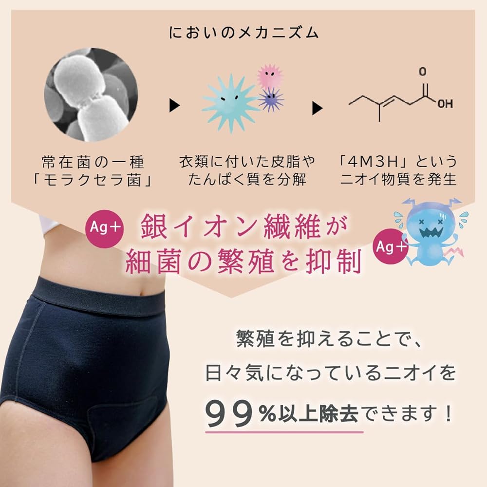 やまねこ　ブロック99消臭パンツ　Mサイズ　ブラック　2枚 Amazon.co.jp: 【ブロック99消臭パンツ】レディースハイウエスト